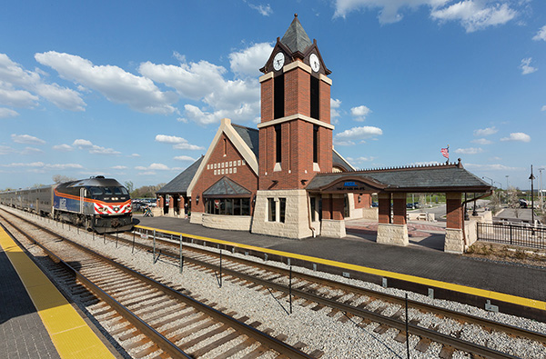 Some new stations, like the Tinley Park 80th Avenue Metra station, look like they’ve always been there.