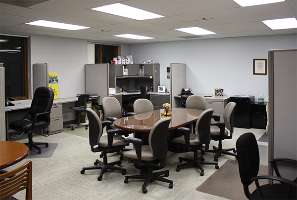 The renovations provide much more office space for LCC’s ministries.