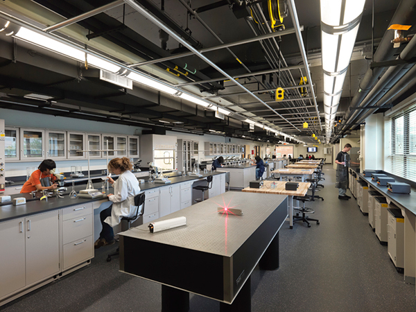 The transformation of old classrooms into STEM labs helped D219 emerge as a national leader in STEM applications and self-directed research.