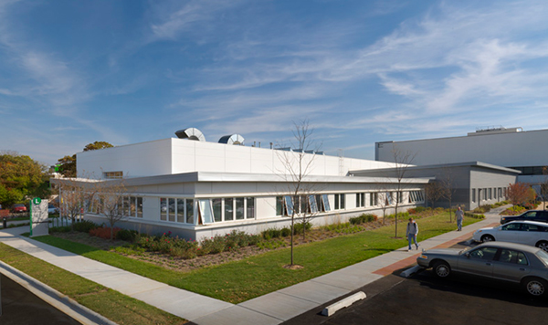 Joliet Junior College’s Facility Maintenance Building uses metal to express function and complement other campus buildings.