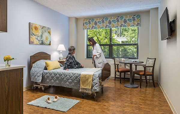 Underused space was reconfigured into 19 new resident rooms.