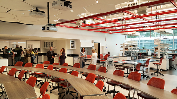 The STEM Lab hosts both self-directed study and cross-disciplinary collaboration.