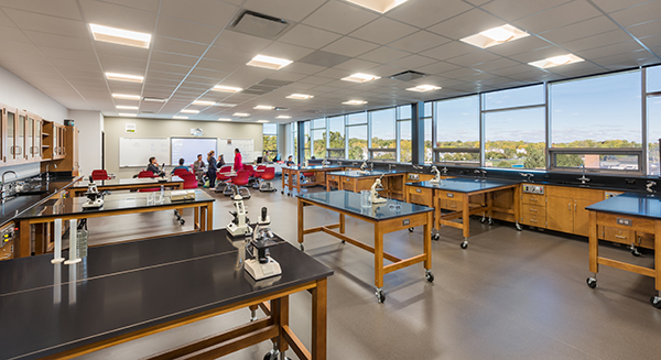 Teachers and students can quickly rearrange furniture in labs and classrooms.