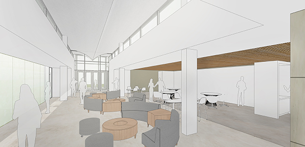 Upgraded classrooms and labs will support active learning at the University of Illinois’ 55-year-old Turner Hall. The Legat-designed project features new glass partitions within corridors that invite passersby to explore classroom and lab activities.