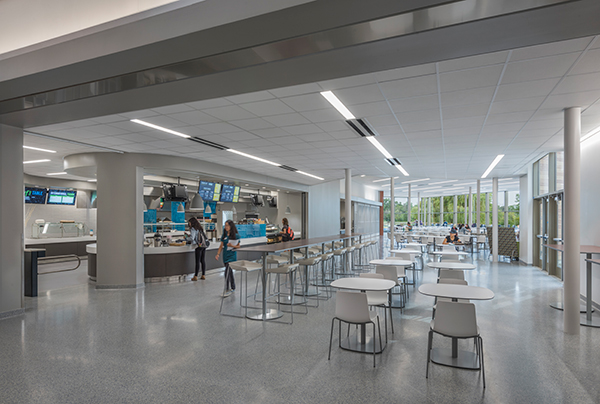 The Café Willow addition brings students a light-filled dining experience with an expanded food and beverage menu.