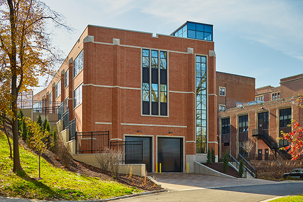 A new loading dock allows quicker and less disruptive materials transfer.