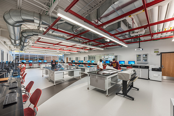 At Mundelein High School, students use technologies in the Project Lead The Way Lab to pursue self-directed projects in the pre-engineering curriculum.