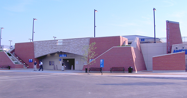 Metra’s Pingree Grove station in Crystal Lake, Illinois has an underpass to keep people from crossing the tracks.