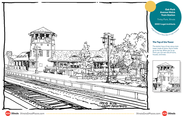 Tinley Park Train Station Sketch