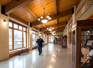 Arlington Heights police station corridor