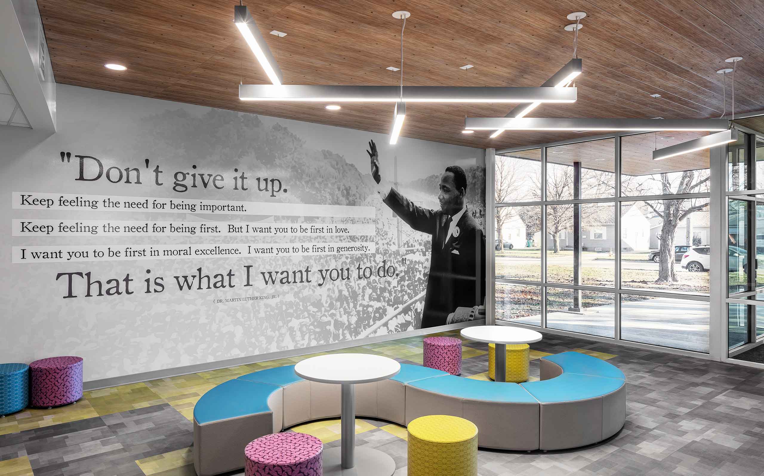King ES Galesburg MLK quote wall