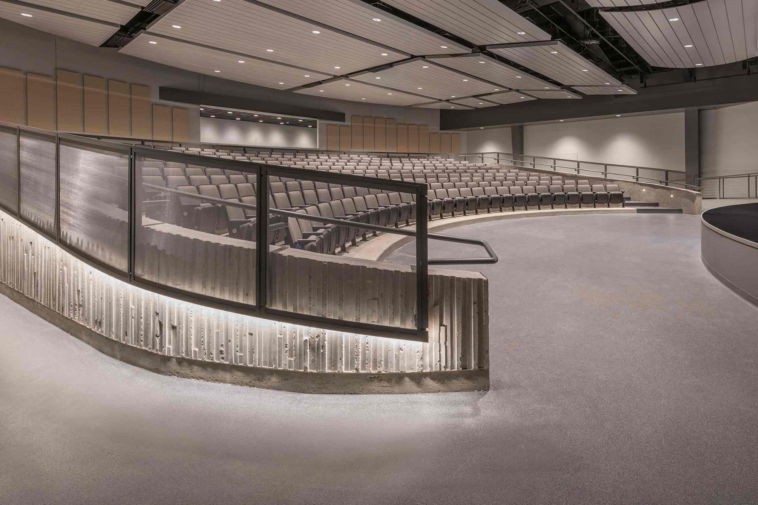 indoor community theater audience seats