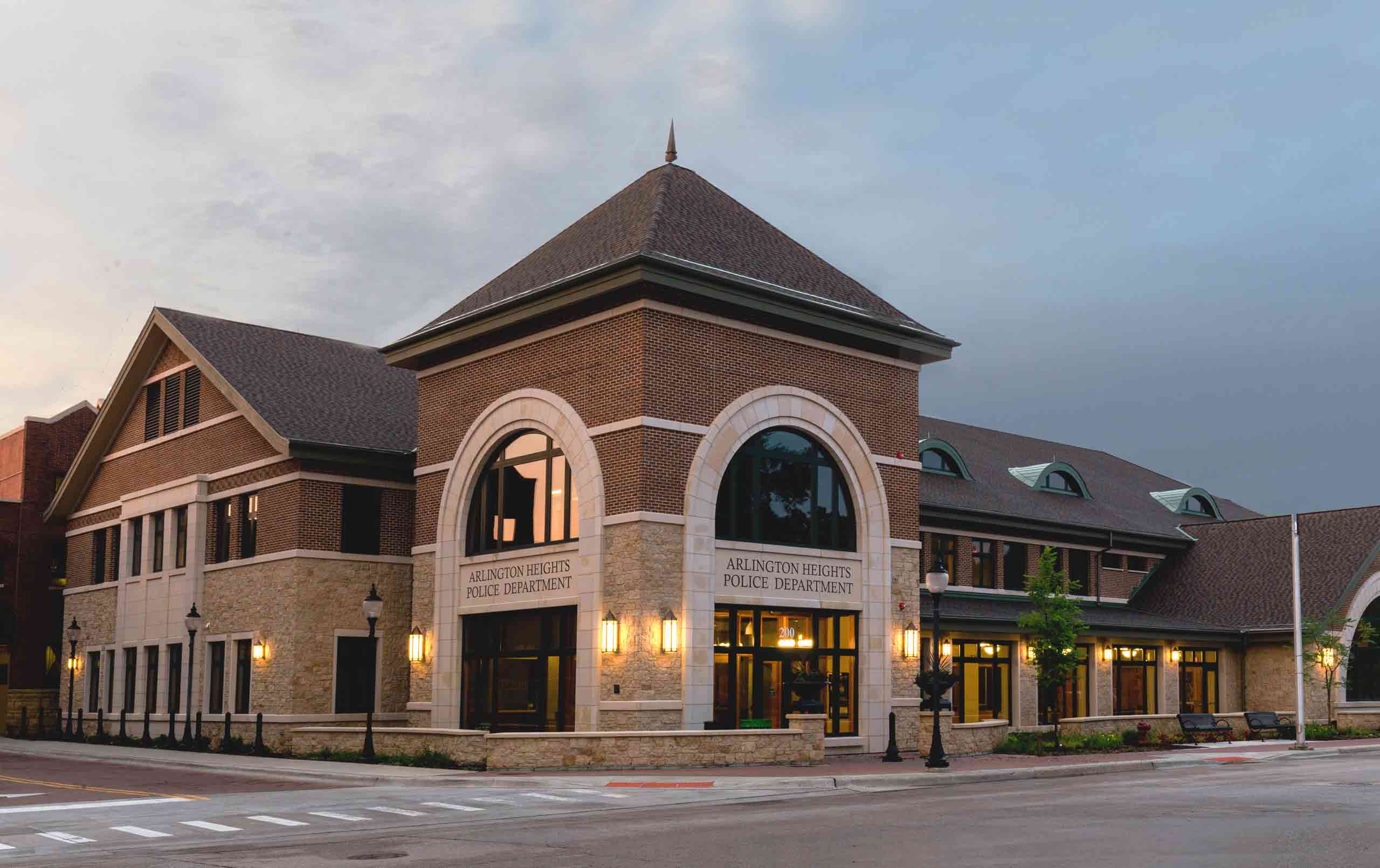 Arlington Heights’ 40-year-old police station exterior