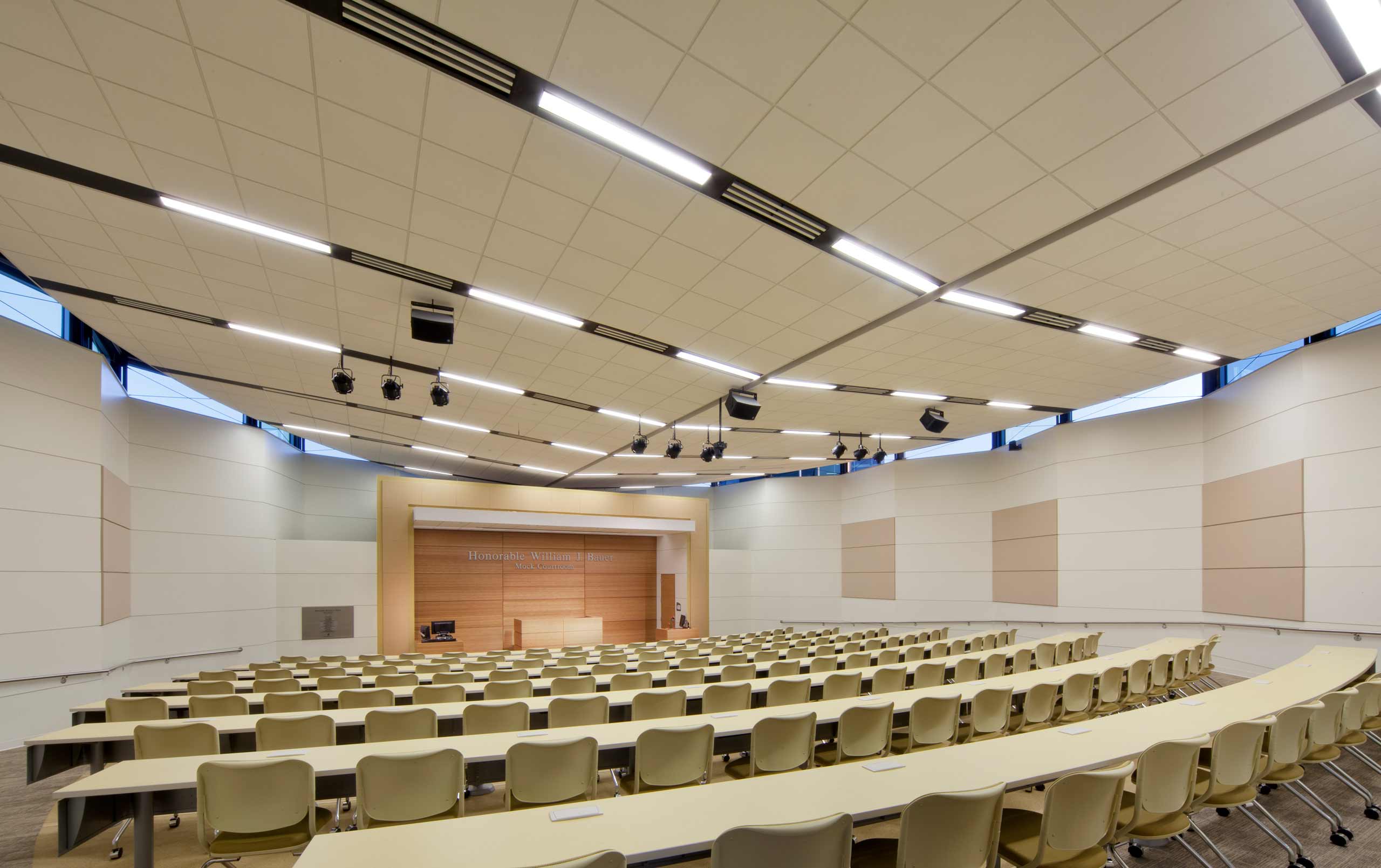 Homeland Security Education Center mock courtroom