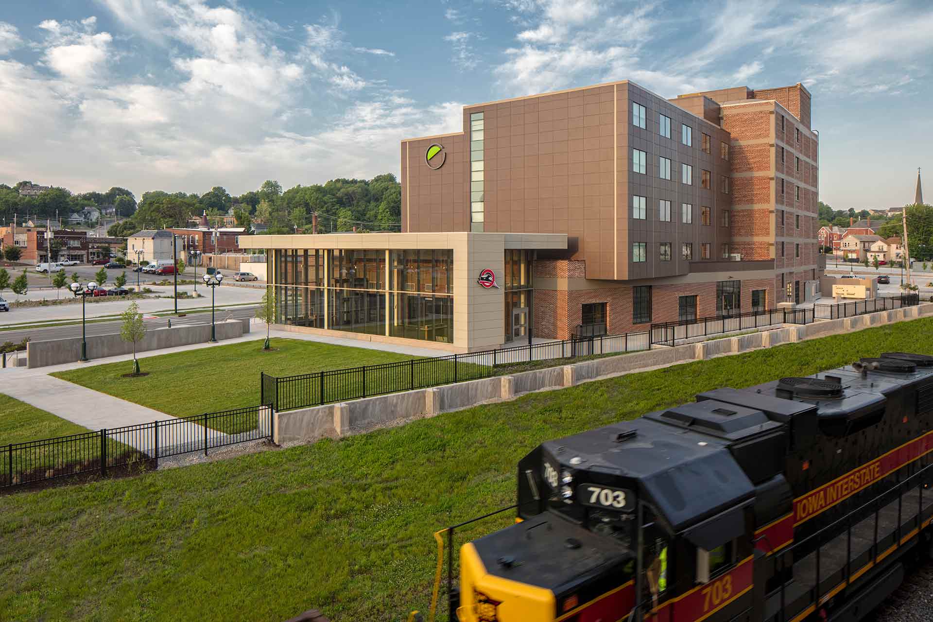 Exterior Building and train