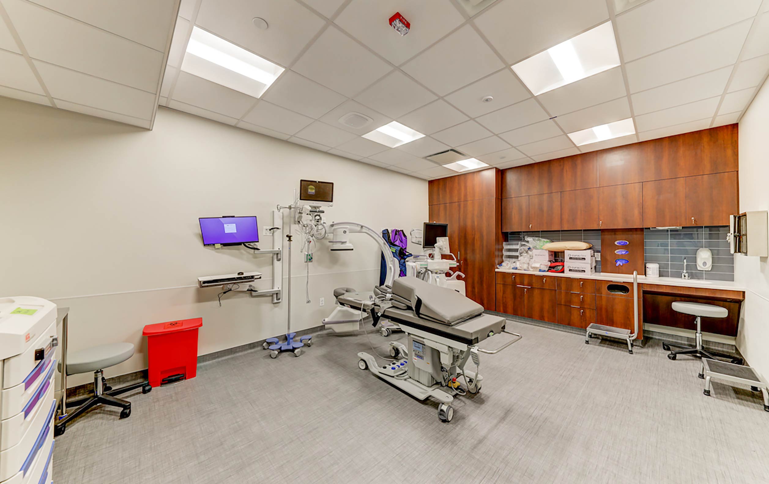 C-arm machine in medical suite