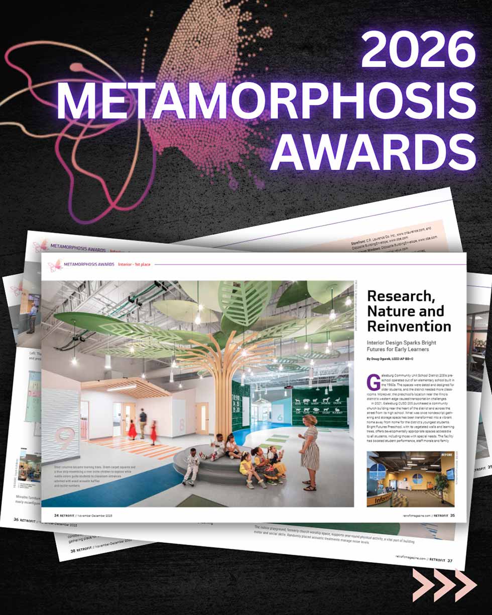 retrofit Metamorphosis Awards 1st place interiors