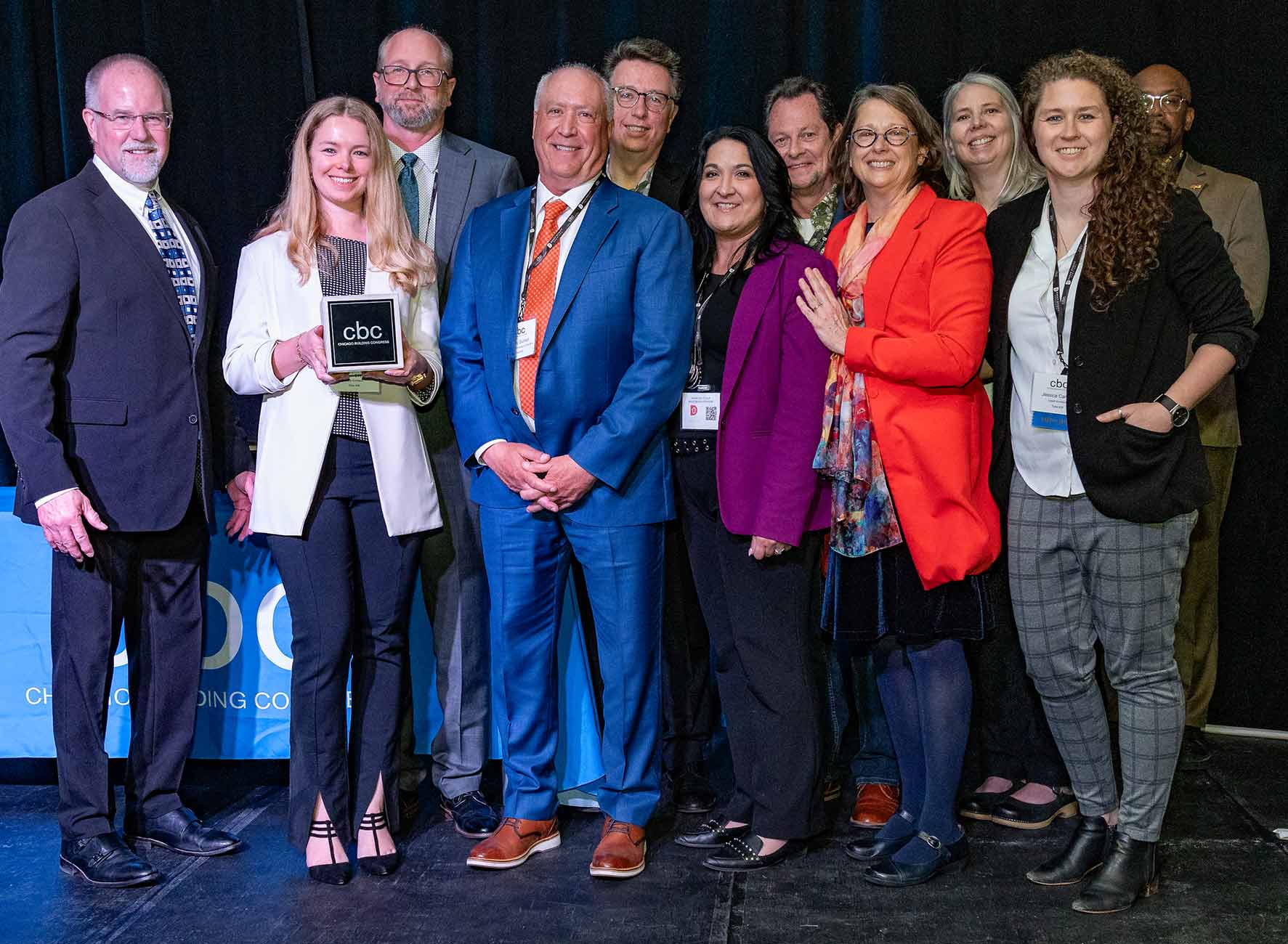 Legat team receiving an award