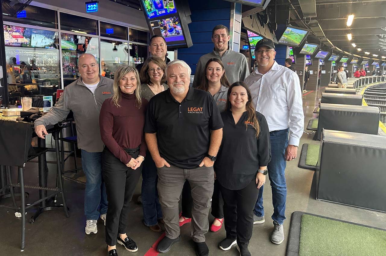 Architects at indoor golf venue