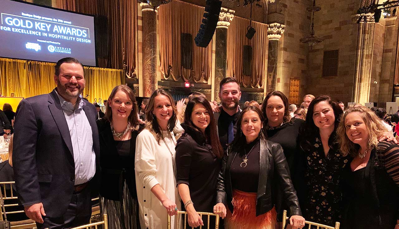 Architects, interior designers, and developers at Gold Key Awards gala