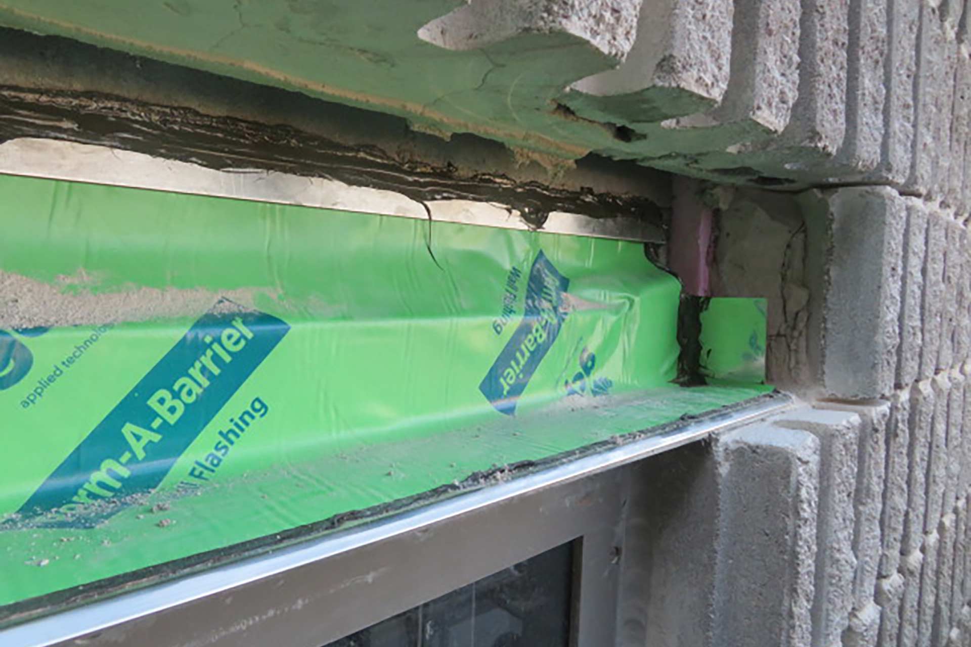 Repaired flashing